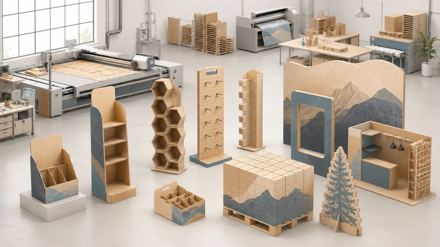 Custom cardboard display manufacturing